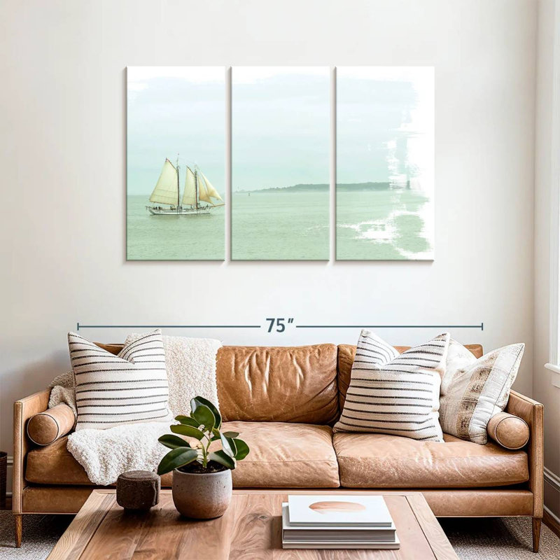 Mehar Sailing On The Bay, 36" H x 57" W