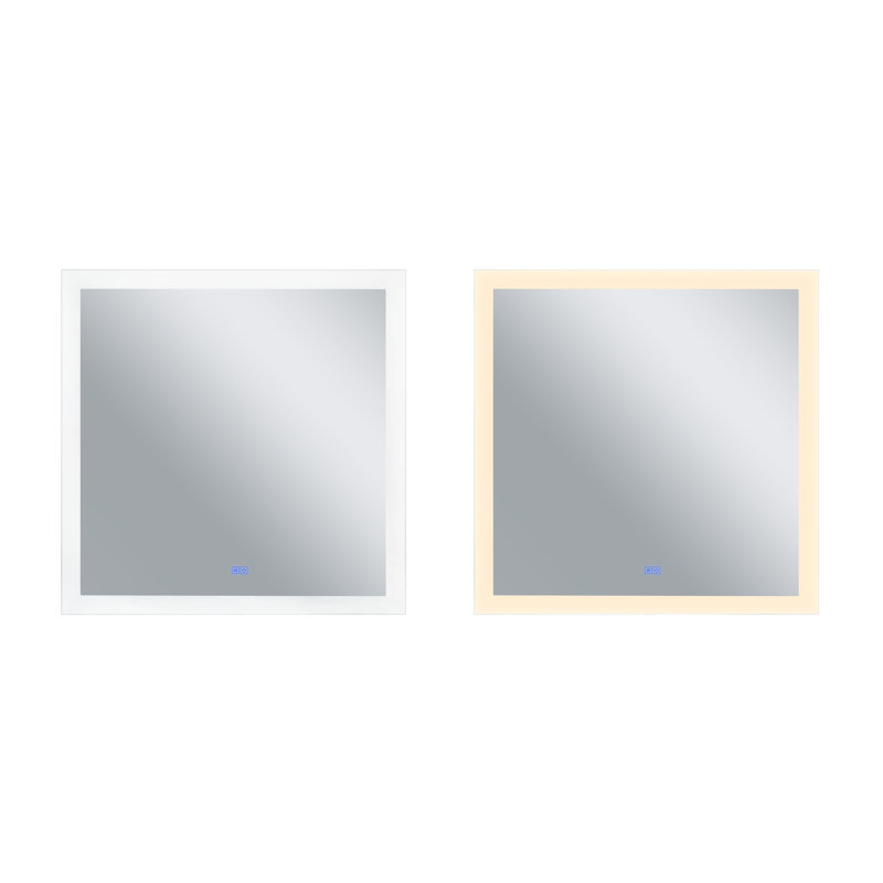 Zachory Flat Wall Mirror, 36" H x 36" W
