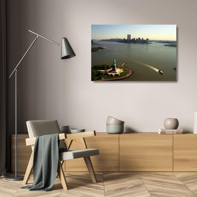 Silhouette des tours jumelles de New York, H 16 po x l 24 po