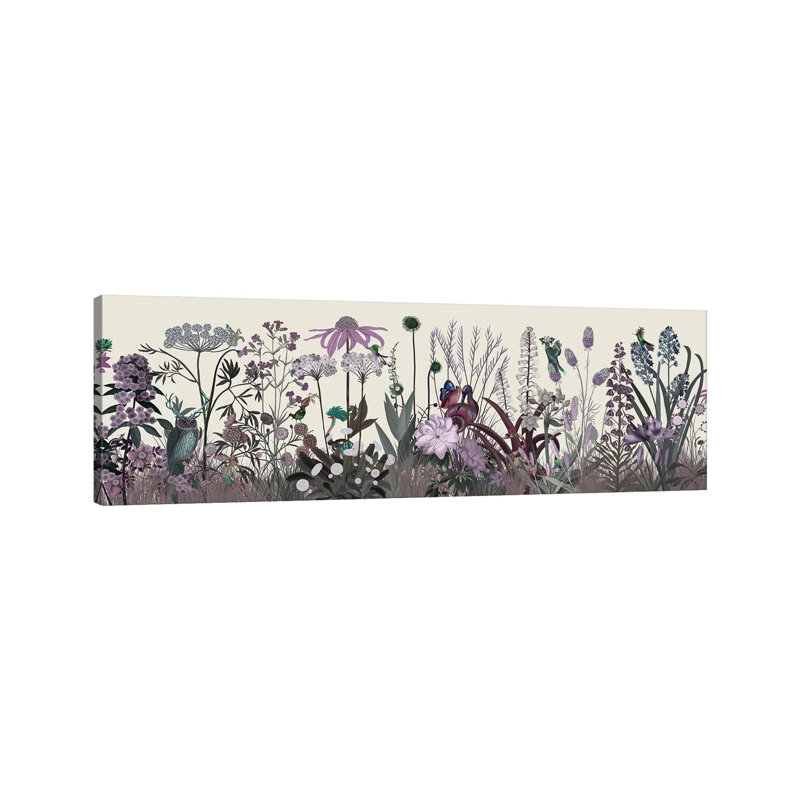 Wildflower Blush by Fab Funky - Wrapped Canvas Panoramic Print, 152.4 cm H x 50.8 cm W x 3.175 cm D