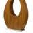 Pearson 30" Premium Contemporary Table Lamp, Pecan Wood & Brushed Nickel, White Linen Shade, 3-Way Rotary Switch, LED Compatible