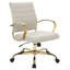Fauteuil de bureau pivotant en cuir Naudain-53751975