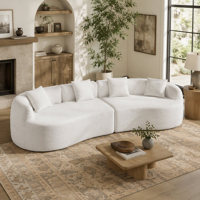 Upholstered 111.02 " Chenille Sectional