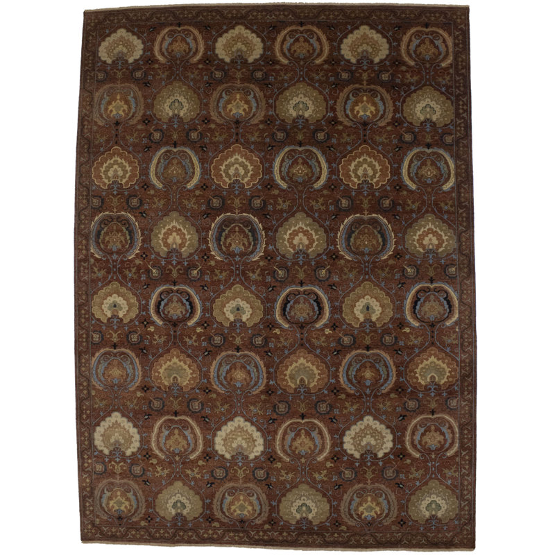Hand Knotted Wool Floral Indoor Rug