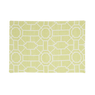 Condra Cotton Geometric Rectangle Placemat (Set of 6)