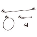 Graz 4-Piece Bathroom Hardware Accessory Kit