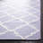 Milltown Hand Woven Flat Weave Wool/Cotton Geometric Rug in Ivory/Purple-559131769