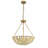 Sable 3-Light Rattan Chandelier, Coastal Boho - Handwoven