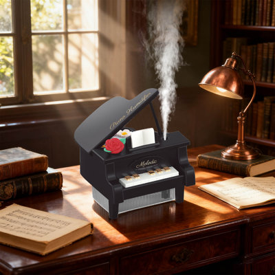 Piano - Humidificateur à fleurs - Chargé par USB pour une chambre à coucher avec climatiseur - Hydratant avec fine brume