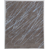 Handmade Cotton and Silk Abstract Area Rug