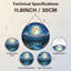 Panneau de vitrail 12 "H Moonlit Mountains-178514225