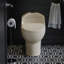 Toilette allongée monobloc à double chasse, soit 1,1 et 1,6 gallon par chasse Château-44638029