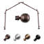Tringle à rideaux simple pour fenêtre à 4 côtés Pepin-145687933-229582301