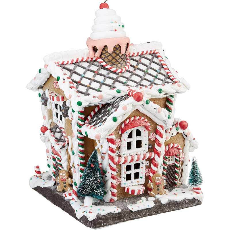 Maison en pain d’épice fonctionnant à piles