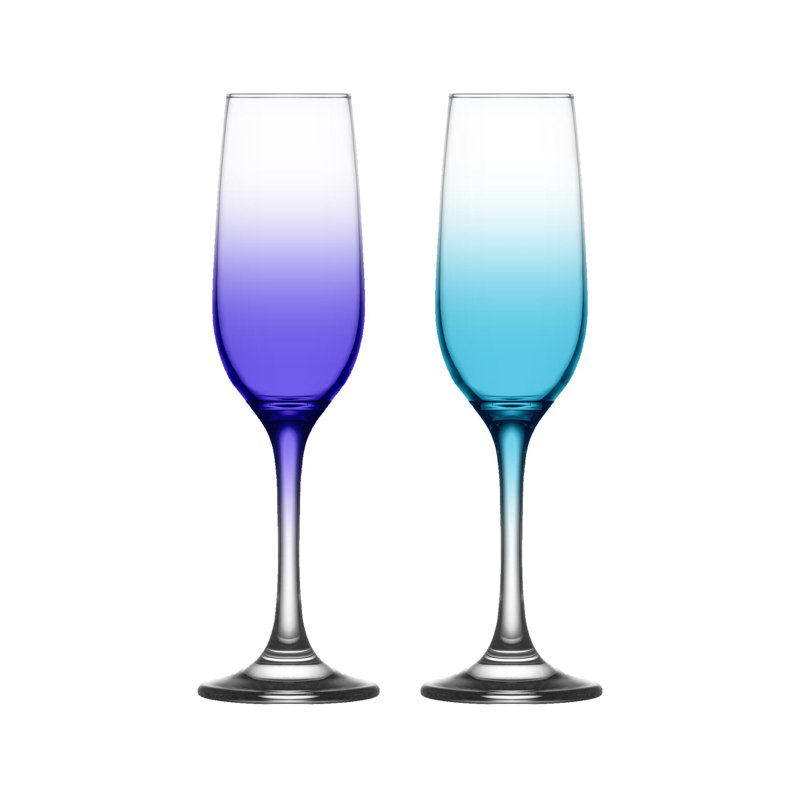 LAV Fame Glass Champagne Flutes, 6