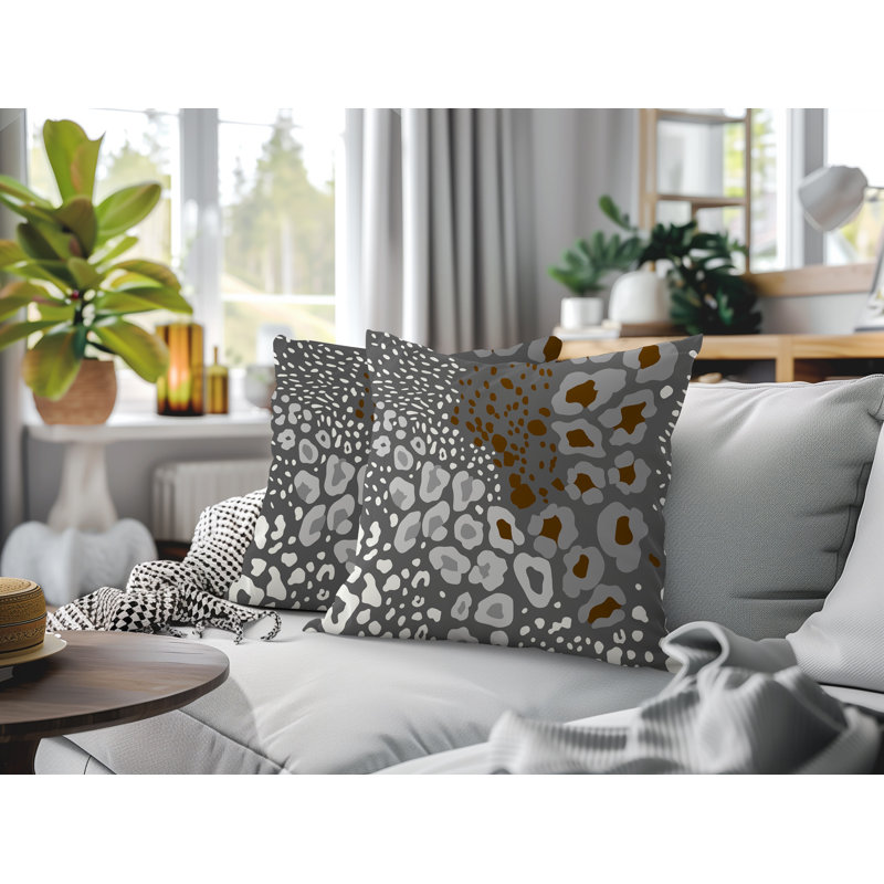 Oreiller réversible intérieur / extérieur Ashly, 16x16, Gray