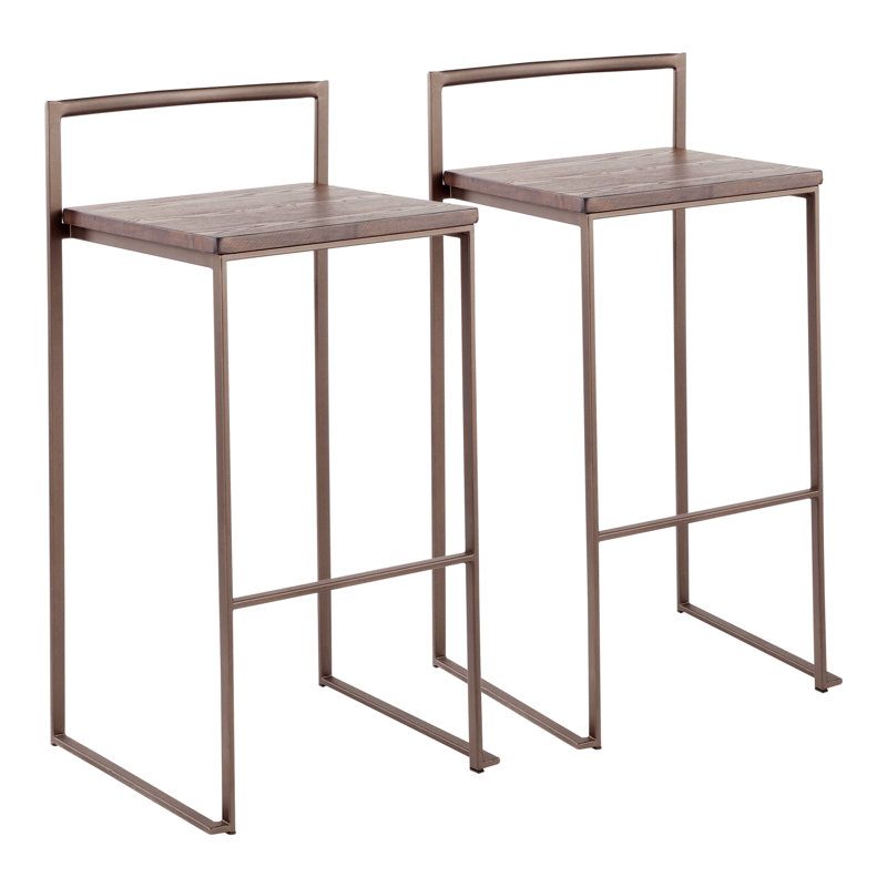 Tabouret de comptoir Remzie, Mauve