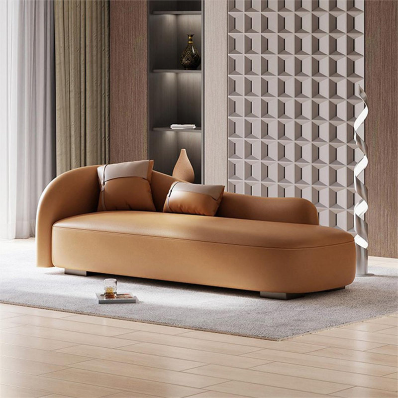 Banc rembourré orange, H 30,71 po x l 78,74 po x P 30,71 po, Orange / noir