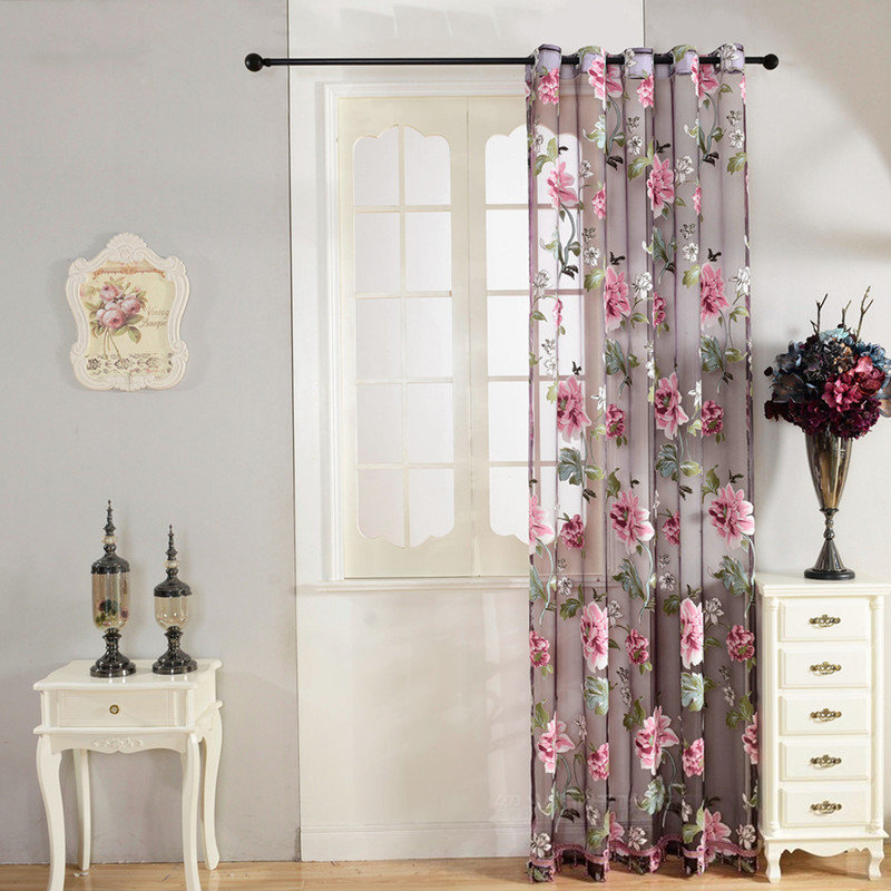 Floral Kitchen Curtain
