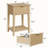 Modern Minimalist End Table With Open Storage Shelf-2044371273