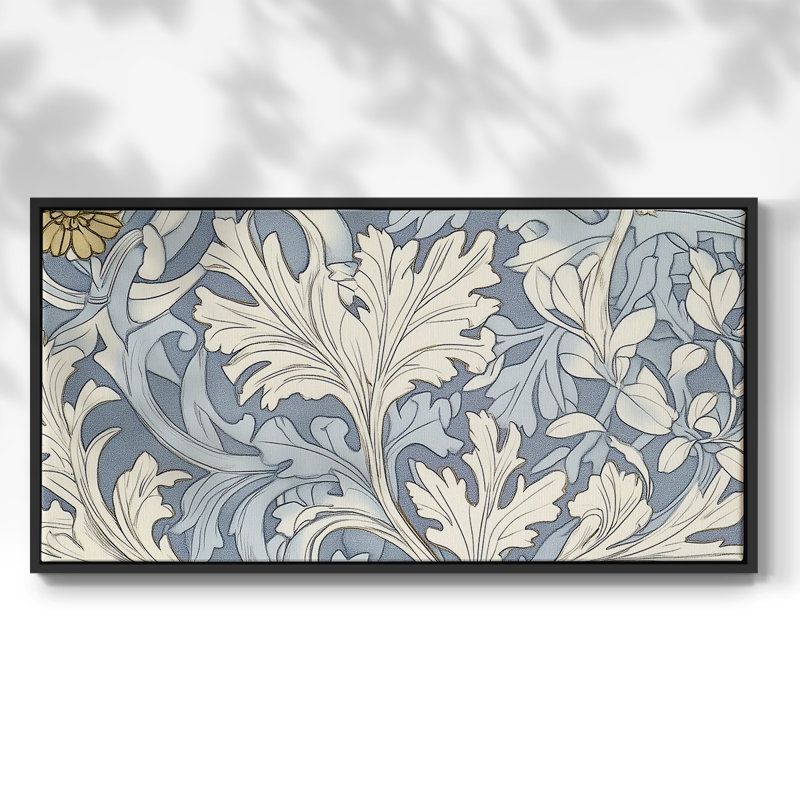 Série abstraite-L III - Toile tendue avec châssis encadré - Prêt à être accroché, H 25 po x l 49 po, Noir