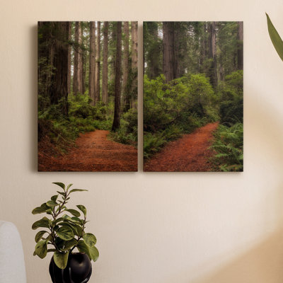 " Forest Path II " 2 Piece Art Color Photography Print