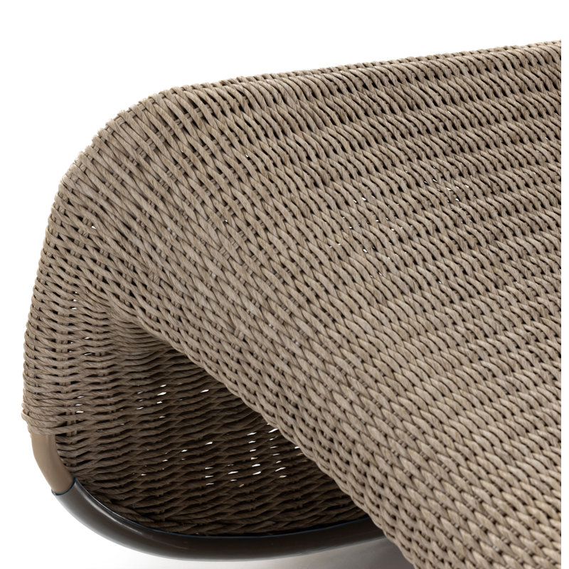 Portia Outdoor Lounge Chair, Vintage White