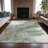 Machine Washable Indoor/Outdoor Xhevrie Teal Rug-112123152