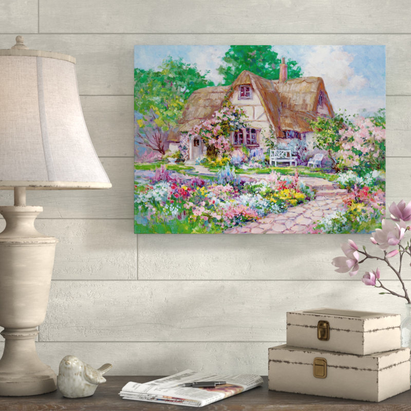 « spennymore manor », reproduction de peinture à l’acrylique sur toile tendue, H 14 po x l 19 po x P 2 po