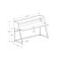 Bureau d'ordinateur, bureau personnel, ordinateur portable, tablettes de rangement, L 48 po, travail, stratifié, métal, contemporain, moderne-770306425