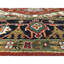 Hand Knotted Wool Area Rug in Rust