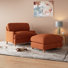 Odonegan Upholstered Armchair with Footstool