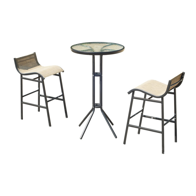 Hessler 2 - Person Patio Dining Set with Round Table