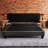King Platform Bed Frame Upholstered In Dark Grey, Suitable For Modern Bedroom Aesthetic Grey Fabric, Simple Design-37767340