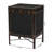 Baxton Studio Laura Vintage Black Canvas Lift-Top Trunk End Table