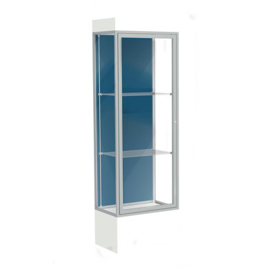  Edge Series 76'' H x 24'' W Aluminum Display Cases 