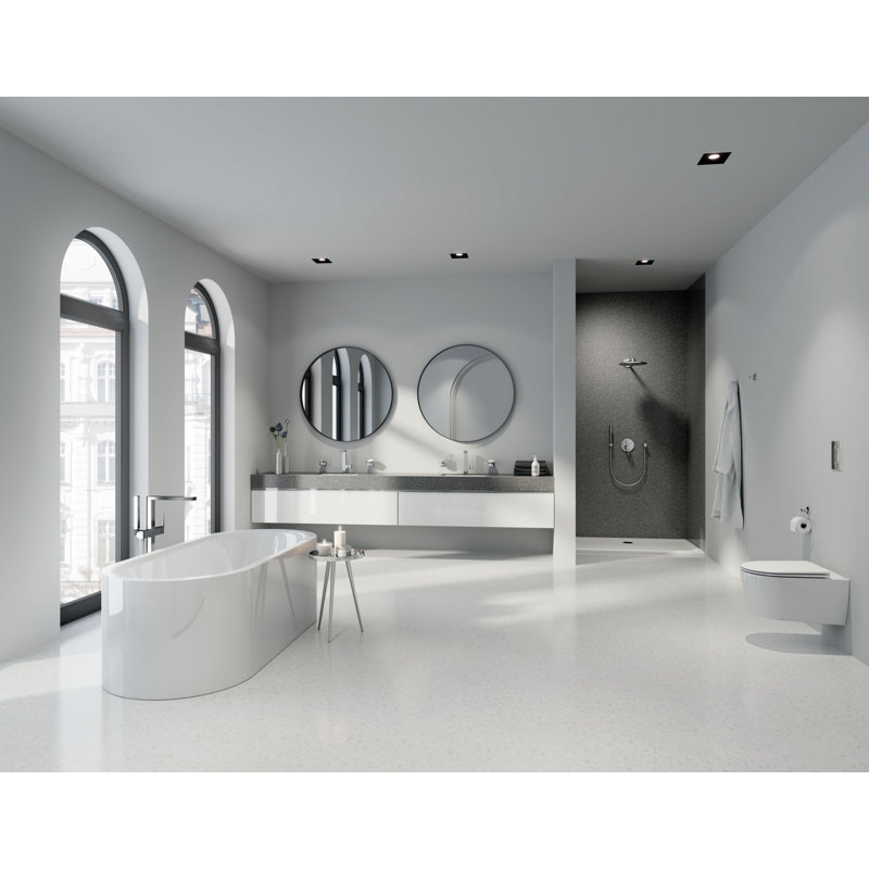 Plus Single Handle Floor Mounted Trim, StarLight Chrome