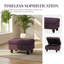 Chesterfield Ottoman With Storage,Large Square Storage Retro Rivet Ottoman Footstool Bench Coffee Table With Thick Cushion For Home Decor/Entryway/Living Room/Bedroom/Rv,Linen