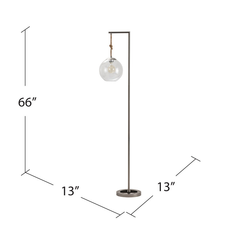 Lampe sur pied arquée 66 po Aliysha