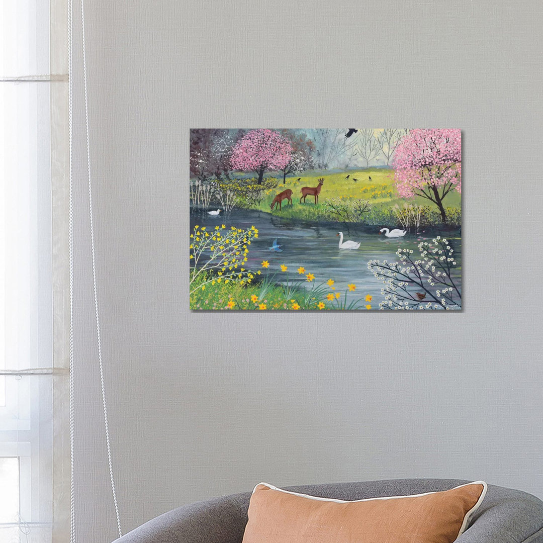 By Spring River by Jo Grundy Acrylic Print