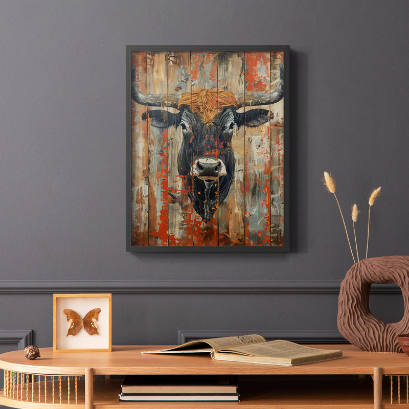 ANIMALS Series DVII - reproduction encadrée de qualité supérieure - prête à être accrochée - aucun clou requis