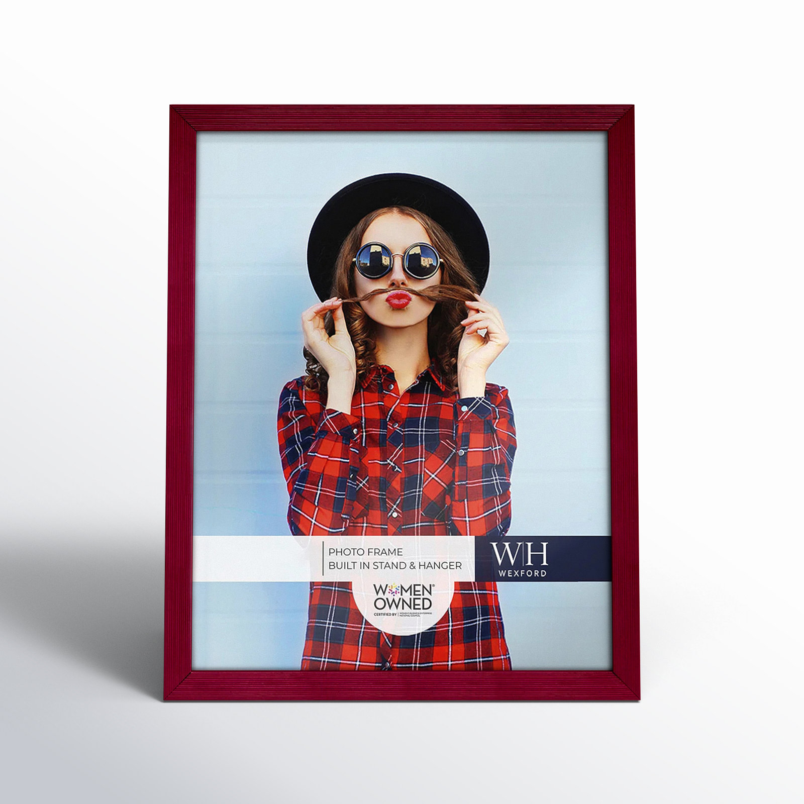 Apolline Wood Picture Frame, 11" x 14", Burgundy