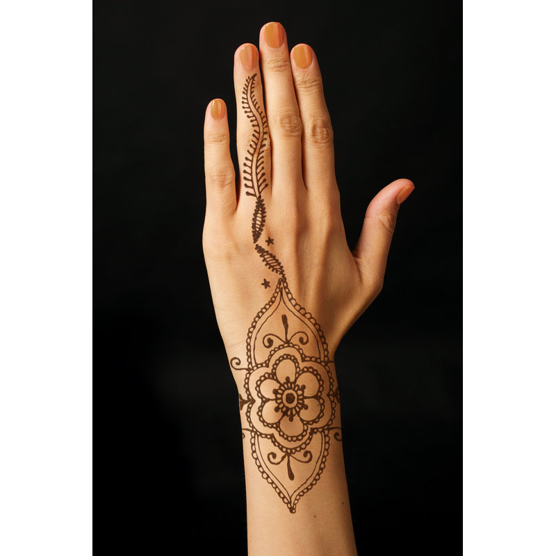Hand With Mehendi - Wrapped Canvas Print, 76cm H x 51cm W x 3.8cm D