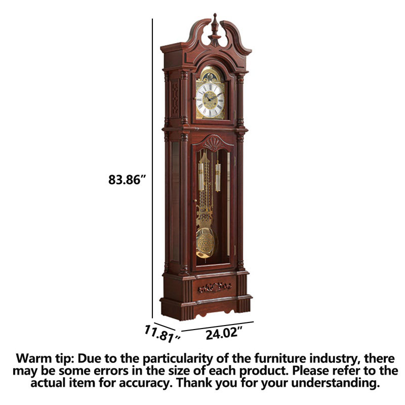 Retro Vertical Mechanical Floor Clock