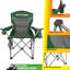 Wakeman Outdoors Oversized Camping Chair - Heavy Duty Folding Chair with Cooler Pouch and Carry Bag for Camp Sites, Tailgates, or Beach-100103023