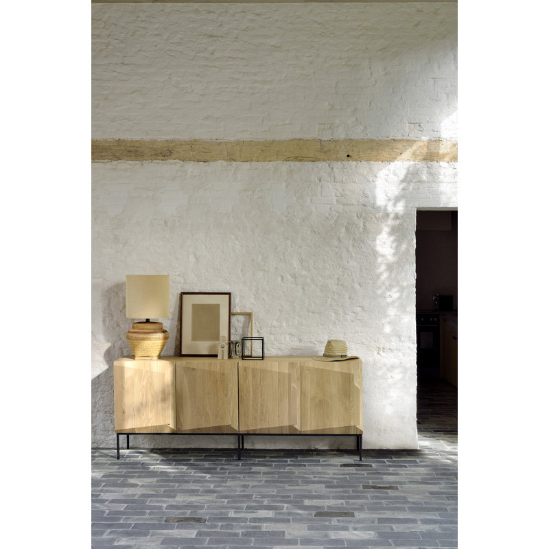 Stairs 78.7'' W Solid Wood Sideboard