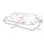 Causeuse-coussin modulable noire en cuir véritable