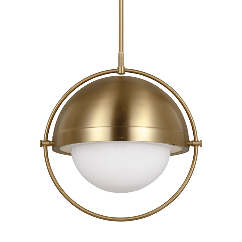 Bacall 1 - Light Pendant, Aged Iron, 20.63" H x 19.5" W x 19.5" D