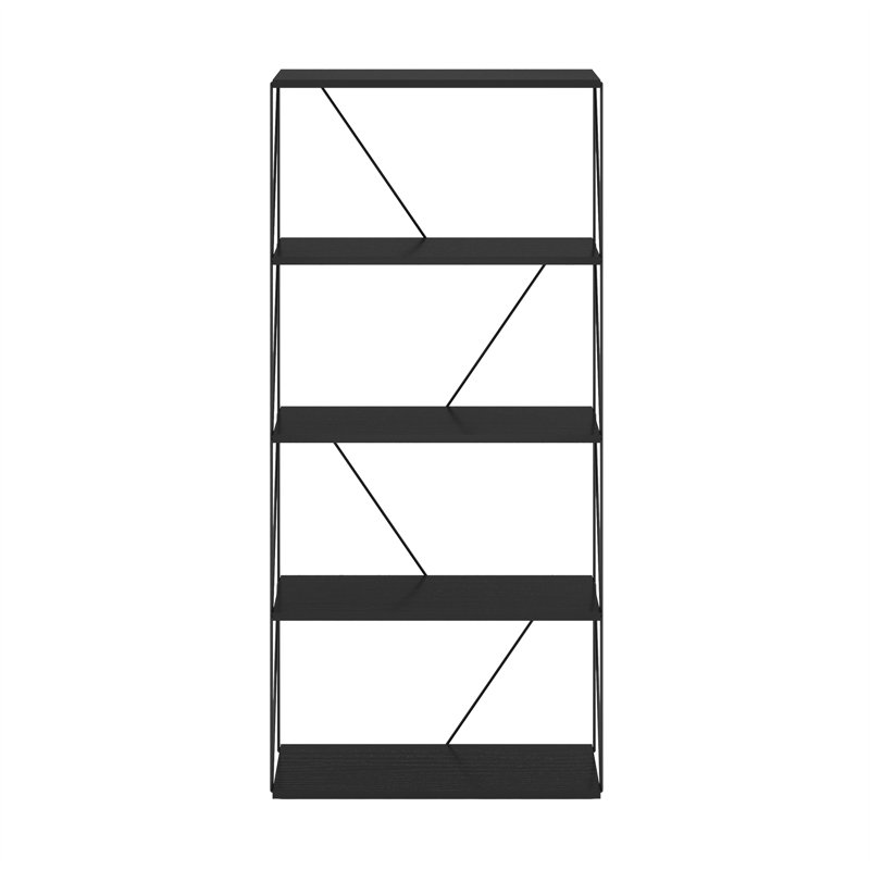 Besi 59.99cm W Metal Shelving Unit, Americano