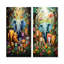 Ensemble de 2 reproductions métalliques bleues-2045141654